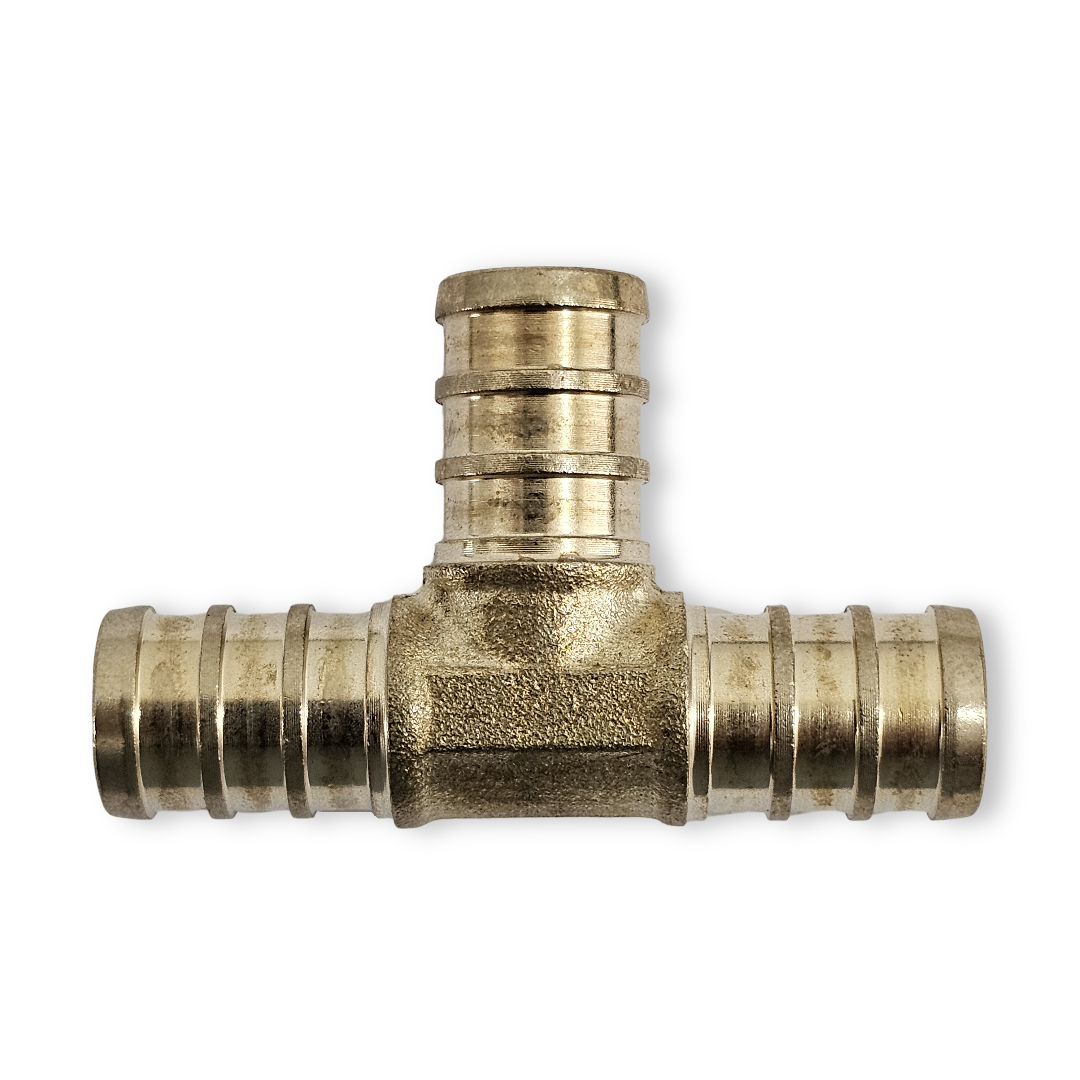 1/2-in PEX Crimp Brass Tee (25-Pack)